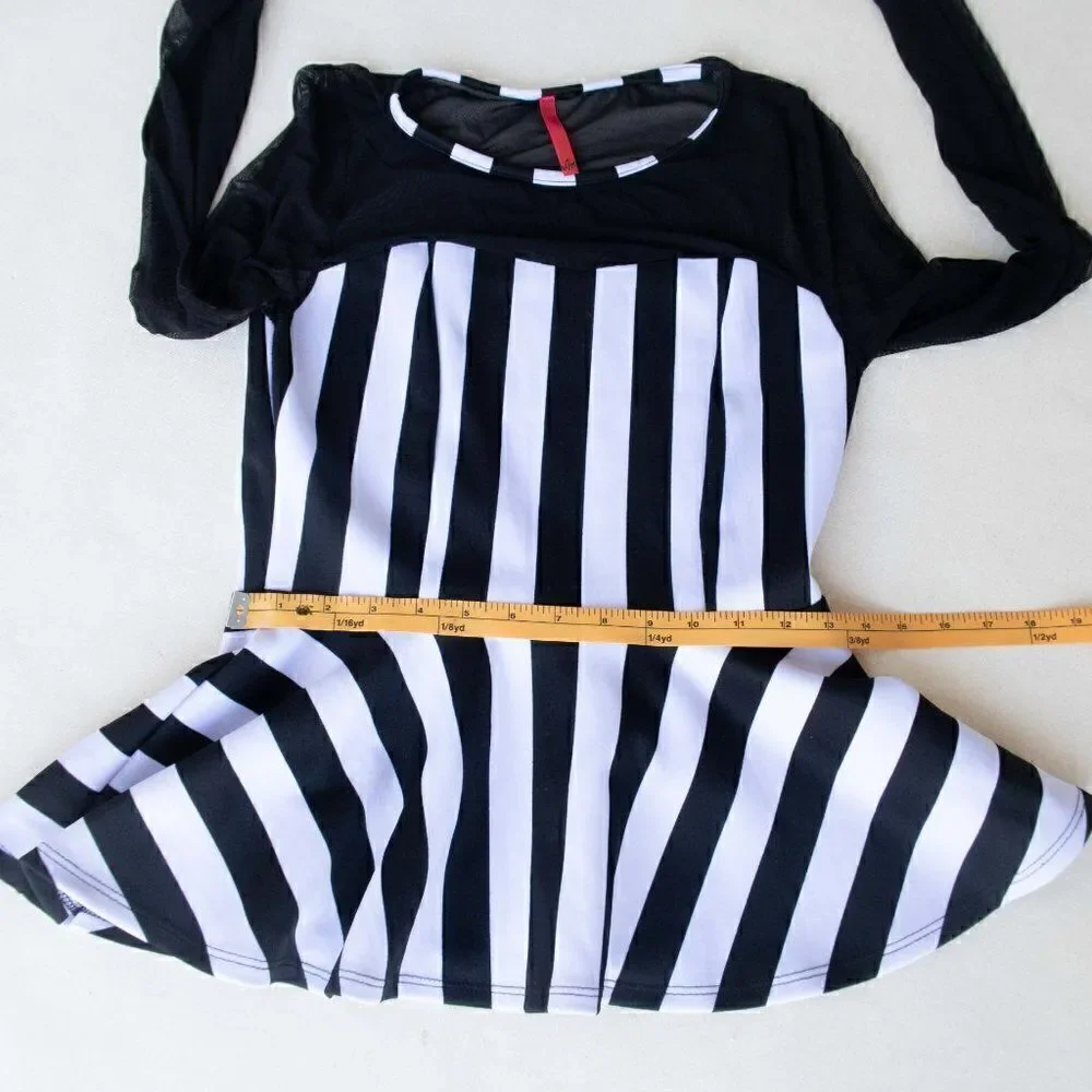 Peplum and Mesh Blouse
